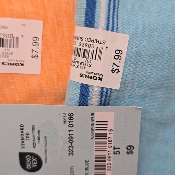 JUMPING BEANS & OKIE DOKIE BOYS BUNDLE OF 2 TANK TOPS & 1 EASTER TEE SIZE 5T - Picture 8 of 8